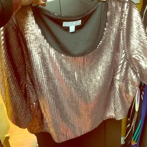 Sequence crop top! Rose gold color